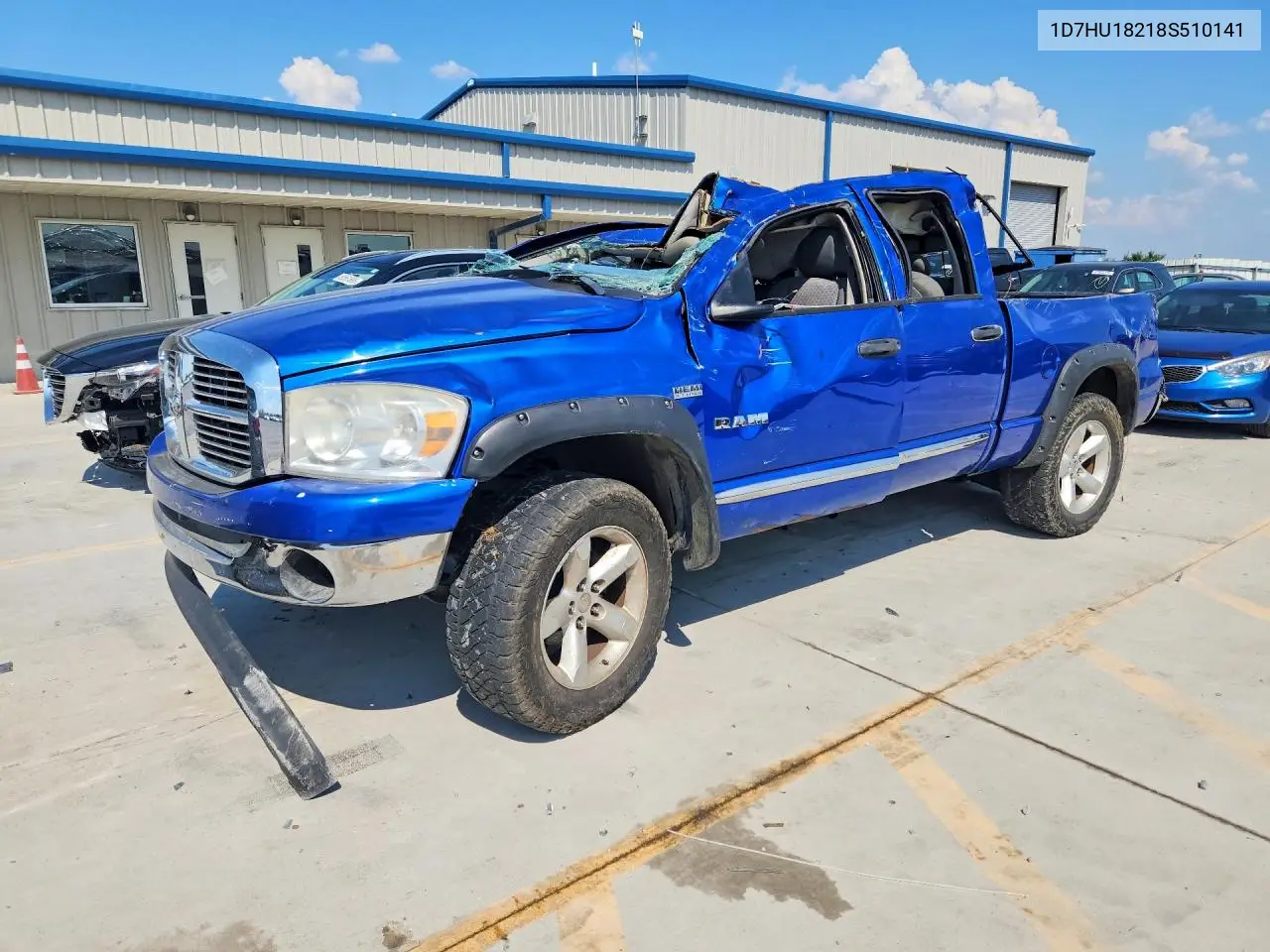 DODGE RAM 2008, VIN 1D7HU18218S510141