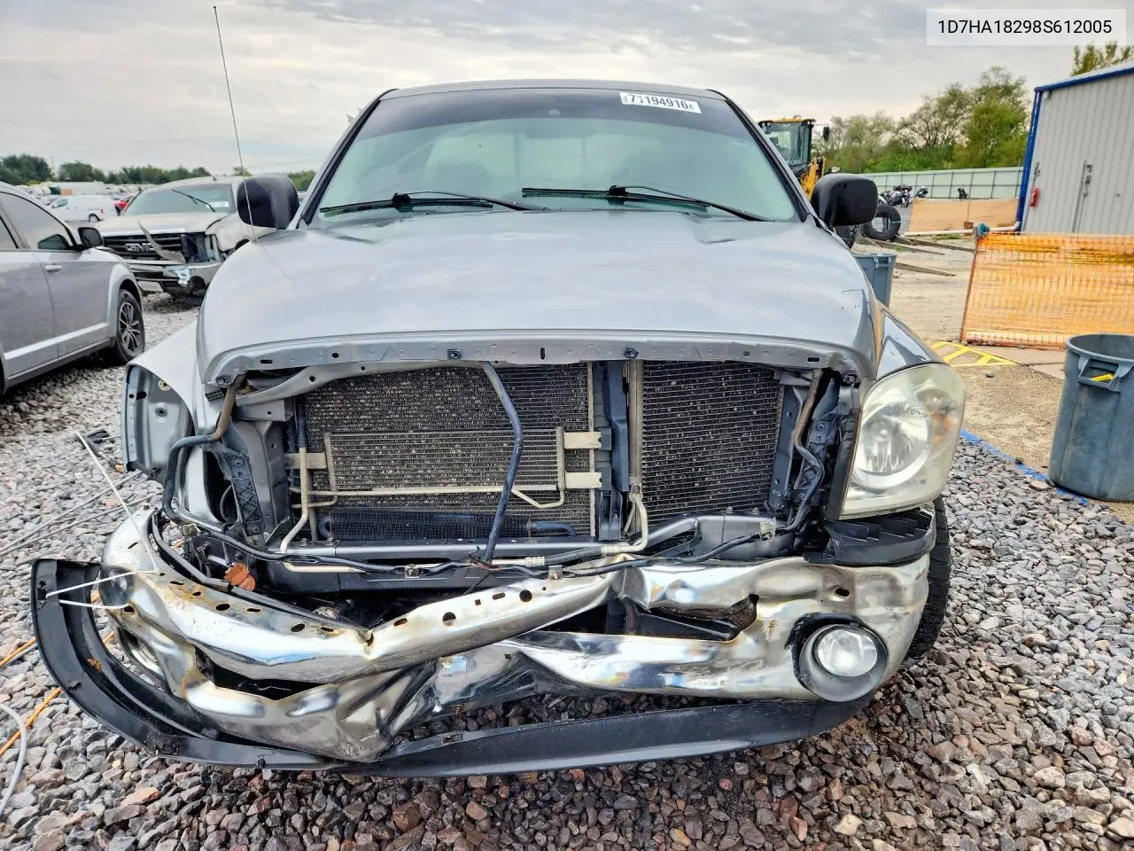 2008 DODGE RAM VIN 1D7HA18298S612005 — фото 5