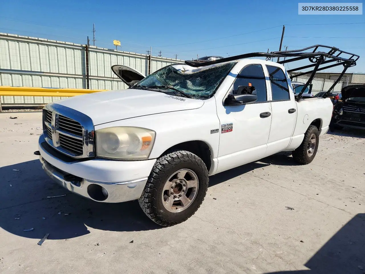 DODGE RAM 2008, VIN 3D7KR28D38G225558