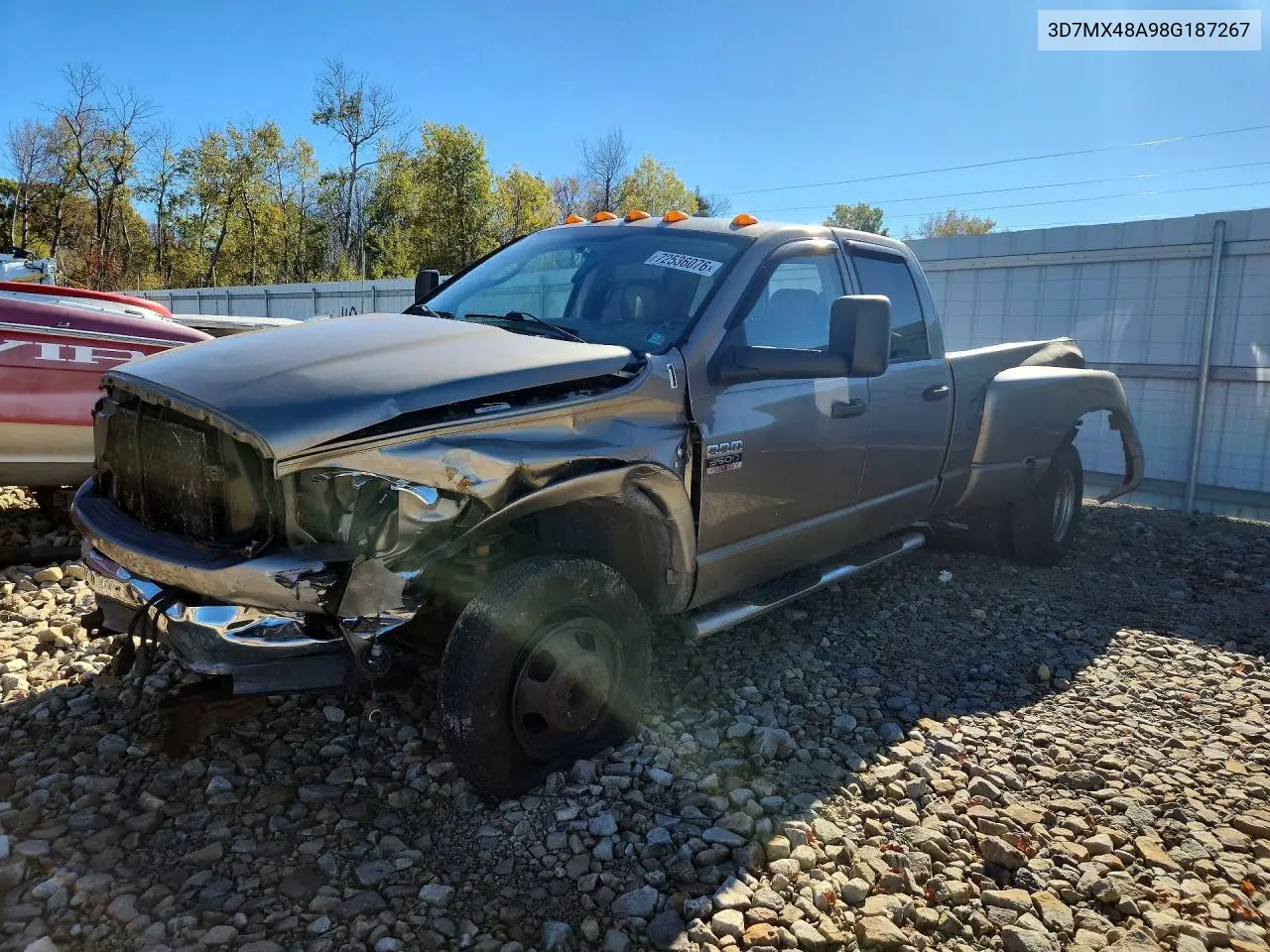 DODGE RAM 2008, VIN 3D7MX48A98G187267