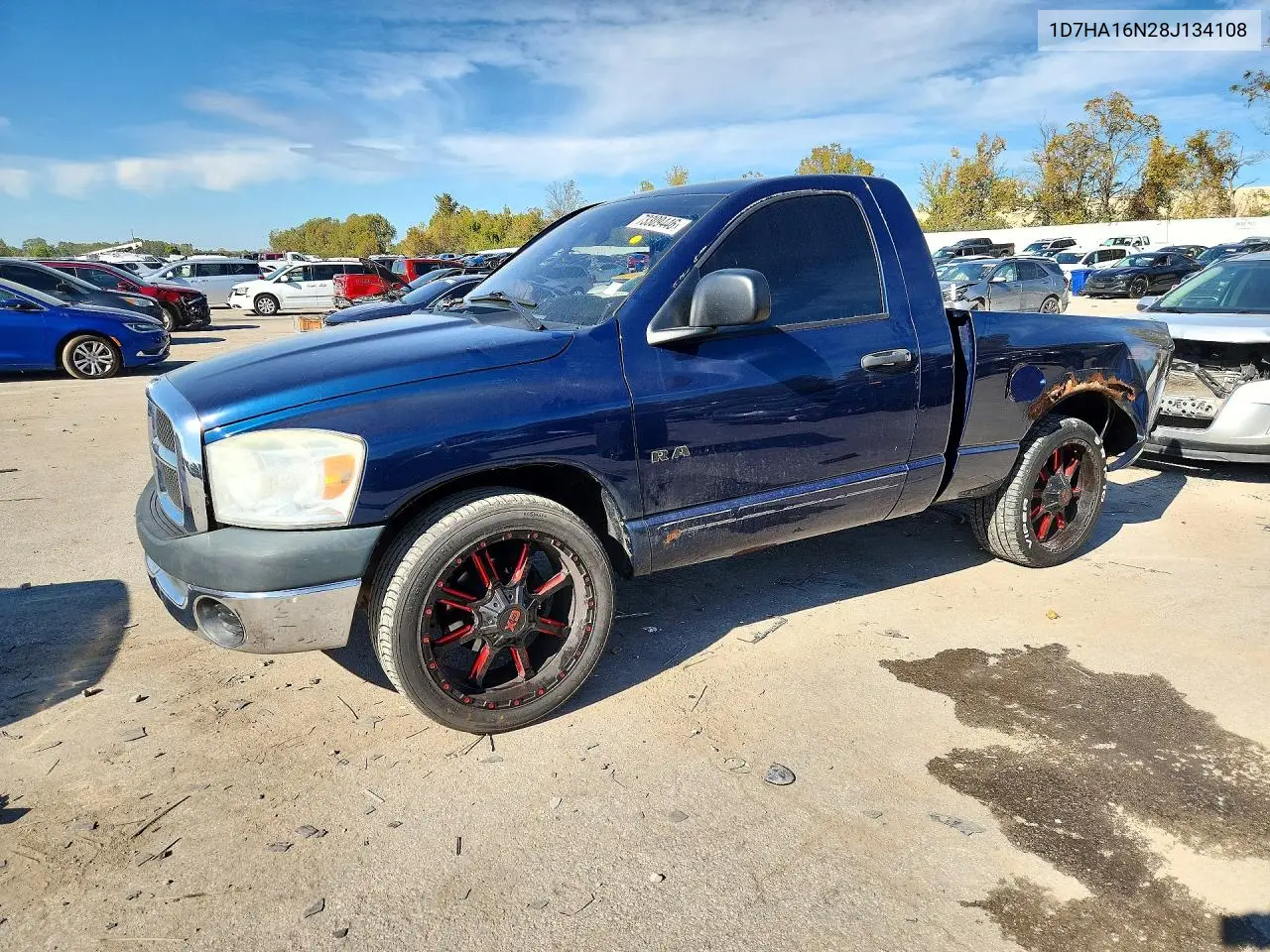 DODGE RAM 2008, VIN 1D7HA16N28J134108