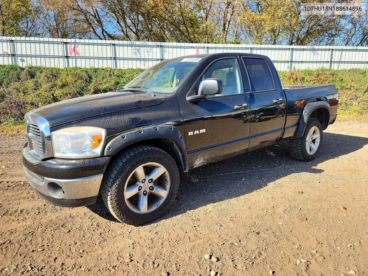 DODGE RAM 2008, VIN 1D7HU18N18S614896