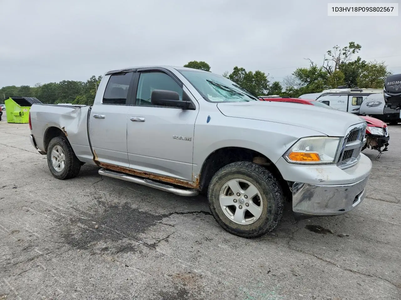 2009 DODGE RAM VIN 1D3HV18P09S802567 — фото 4