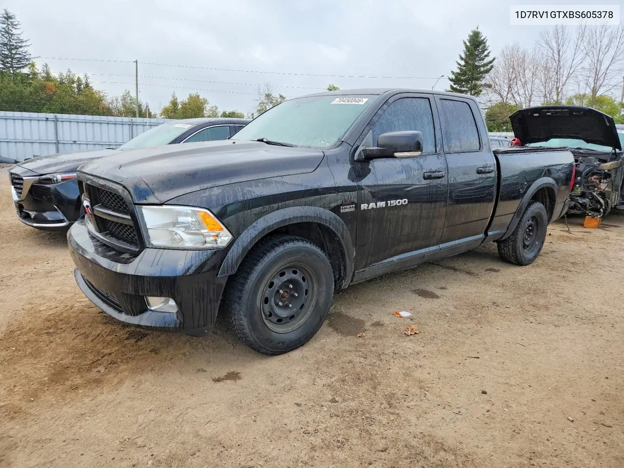 DODGE RAM 2011, VIN 1D7RV1GTXBS605378