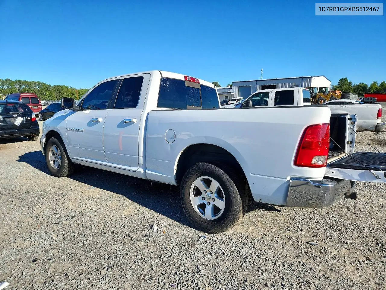 2011 DODGE RAM VIN 1D7RB1GPXBS512467 — фото 2