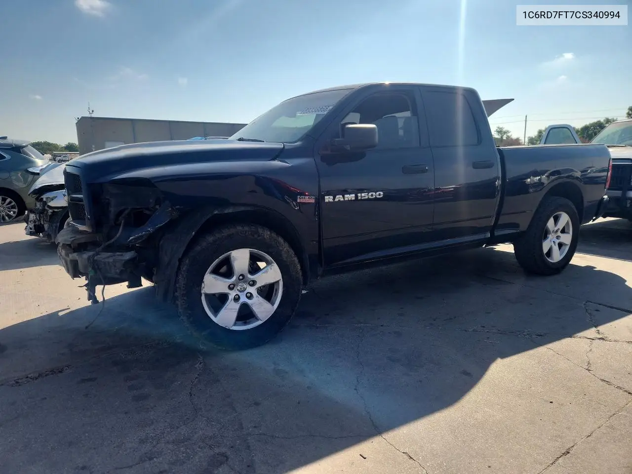 DODGE RAM 2012, VIN 1C6RD7FT7CS340994