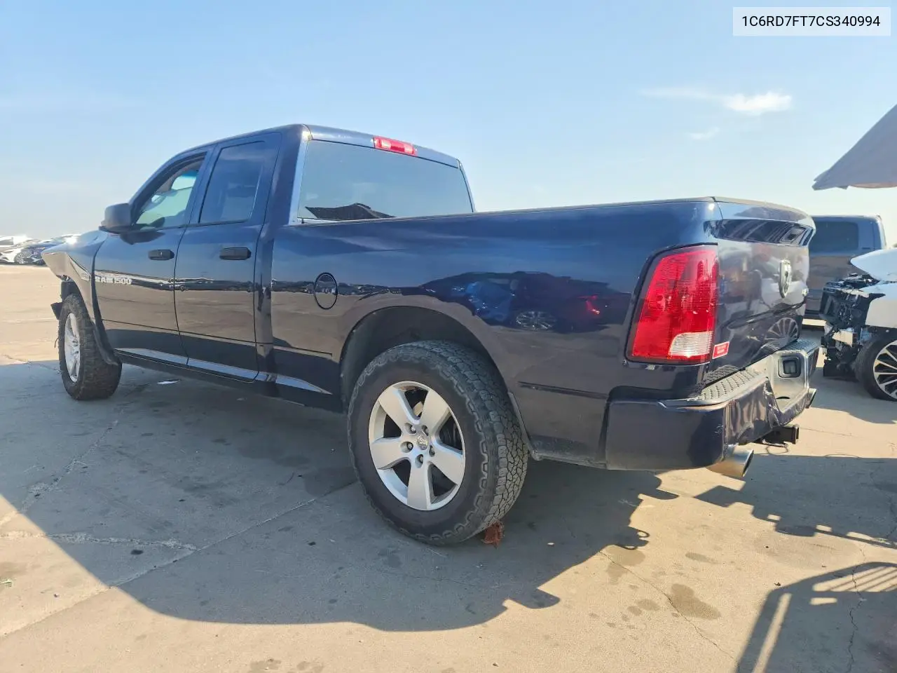 2012 DODGE RAM VIN 1C6RD7FT7CS340994 — фото 2
