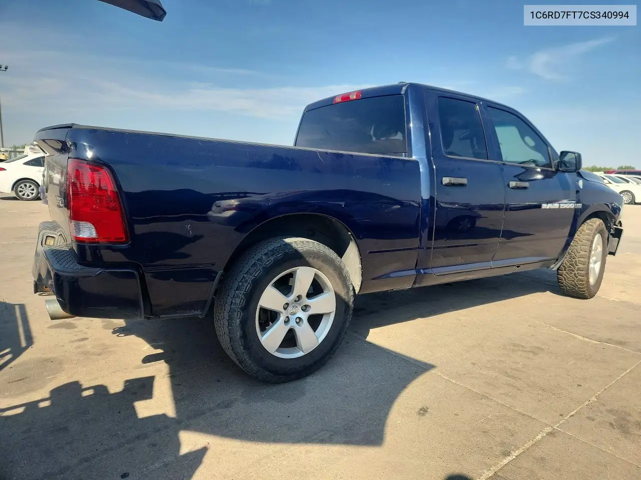 2012 DODGE RAM VIN 1C6RD7FT7CS340994 — фото 3