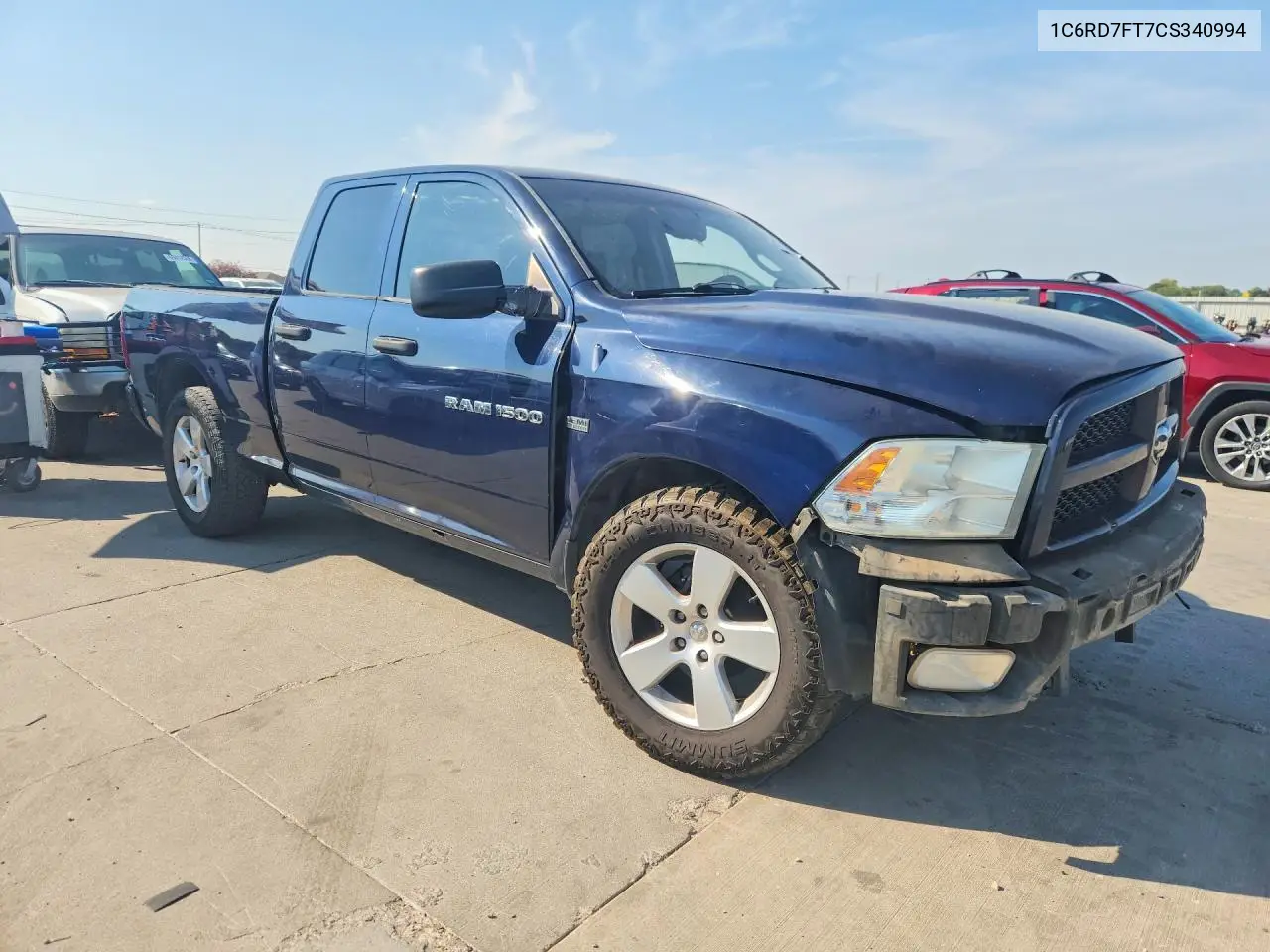 2012 DODGE RAM VIN 1C6RD7FT7CS340994 — фото 4