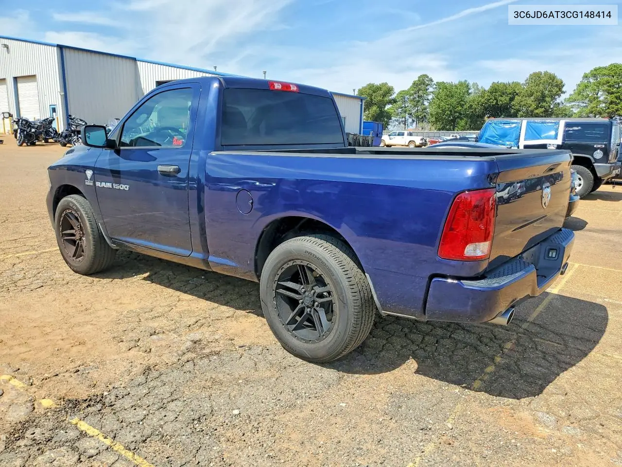 2012 DODGE RAM VIN 3C6JD6AT3CG148414 — фото 2