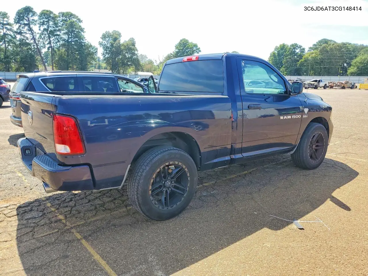 2012 DODGE RAM VIN 3C6JD6AT3CG148414 — фото 3