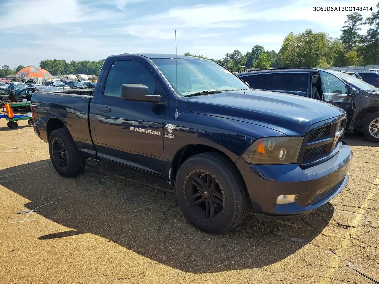 2012 DODGE RAM VIN 3C6JD6AT3CG148414 — фото 4