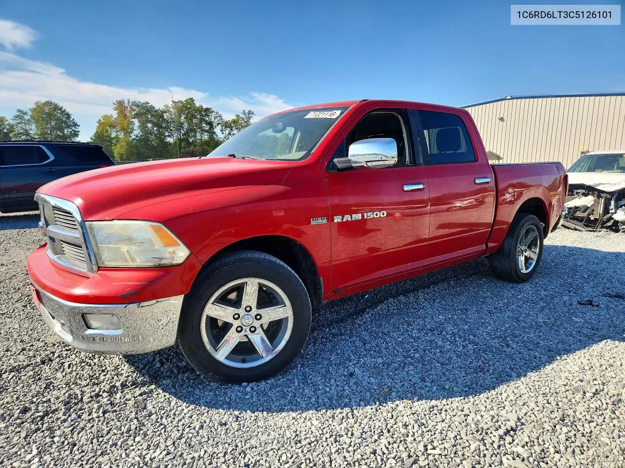 DODGE RAM 2012, VIN 1C6RD6LT3CS126101