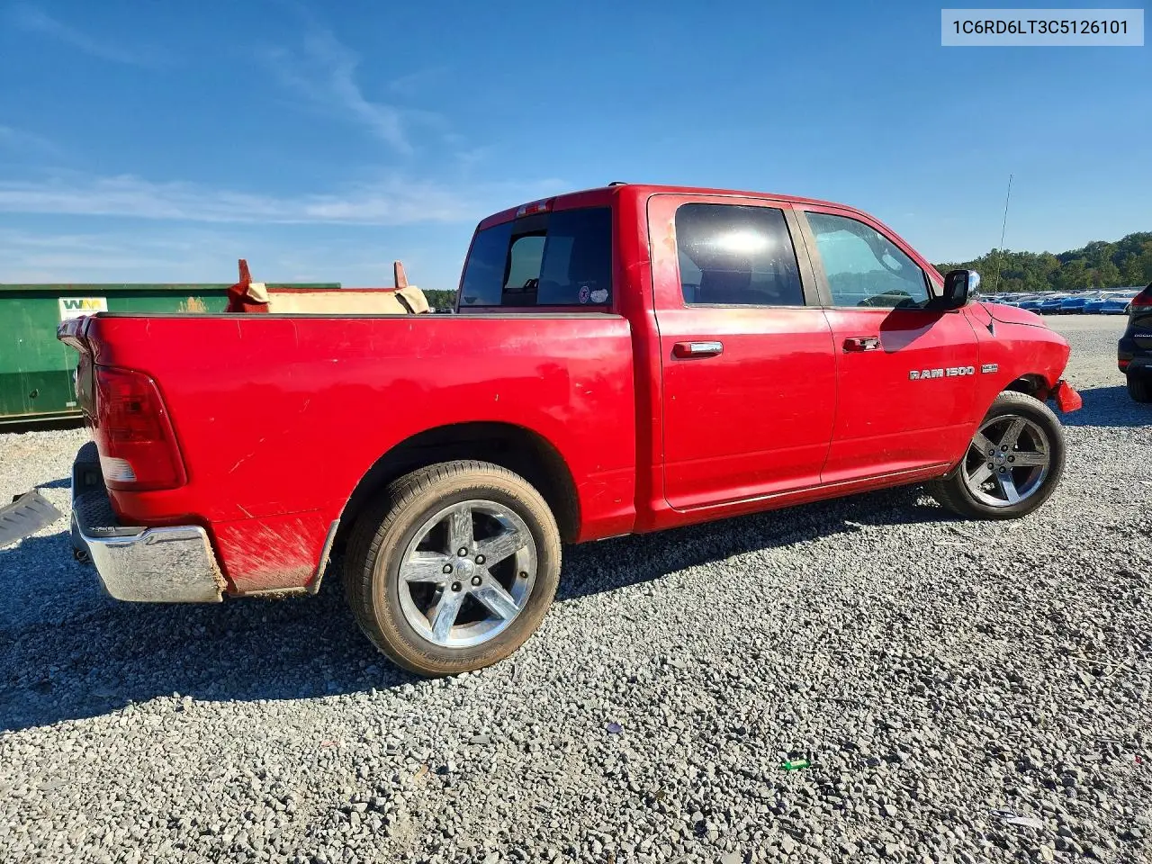 2012 DODGE RAM VIN 1C6RD6LT3CS126101 — фото 3