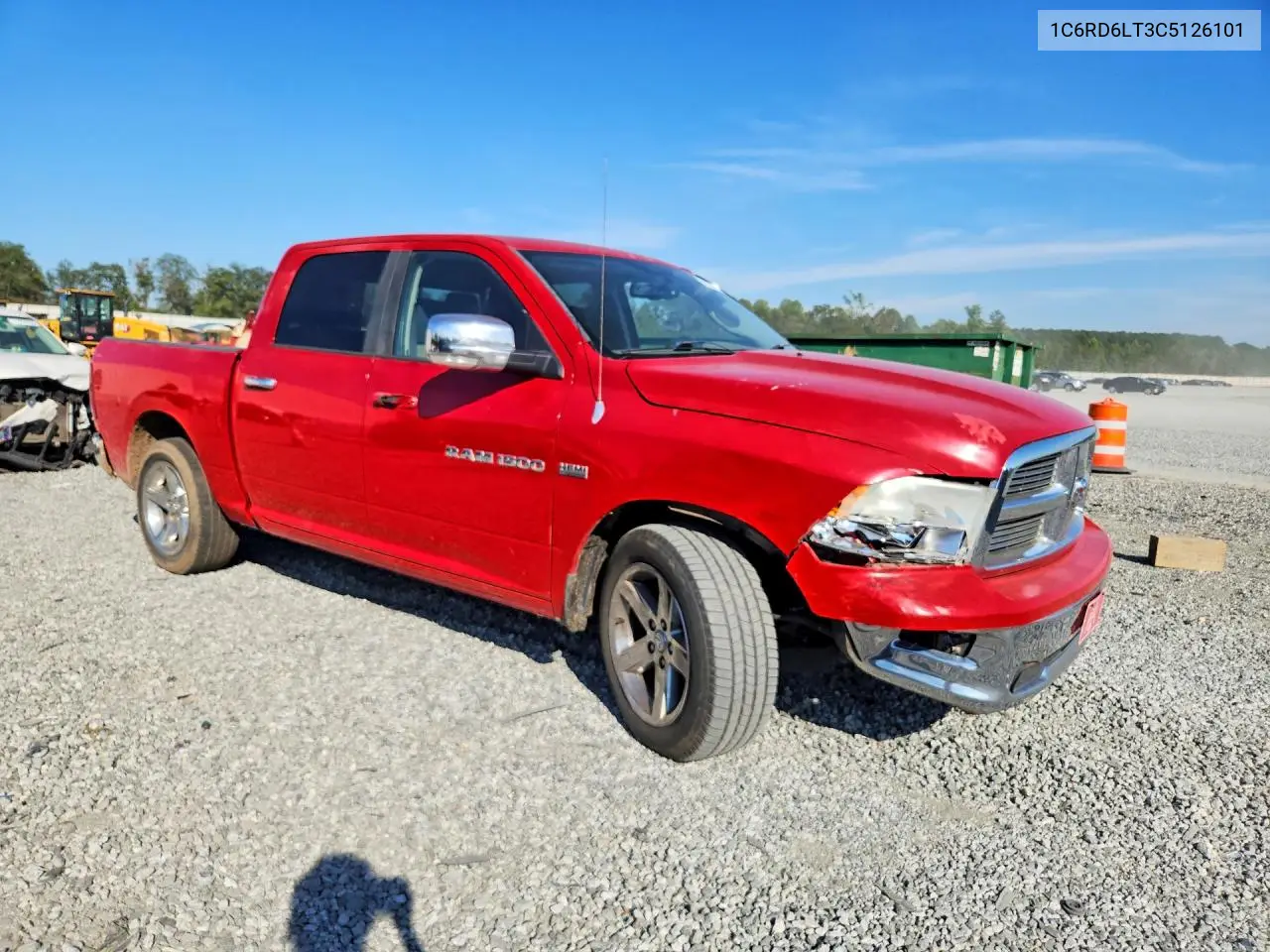 2012 DODGE RAM VIN 1C6RD6LT3CS126101 — фото 4
