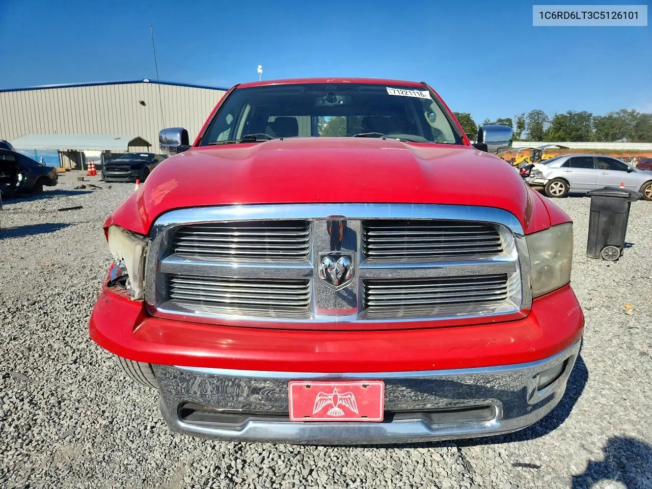 2012 DODGE RAM VIN 1C6RD6LT3CS126101 — фото 5