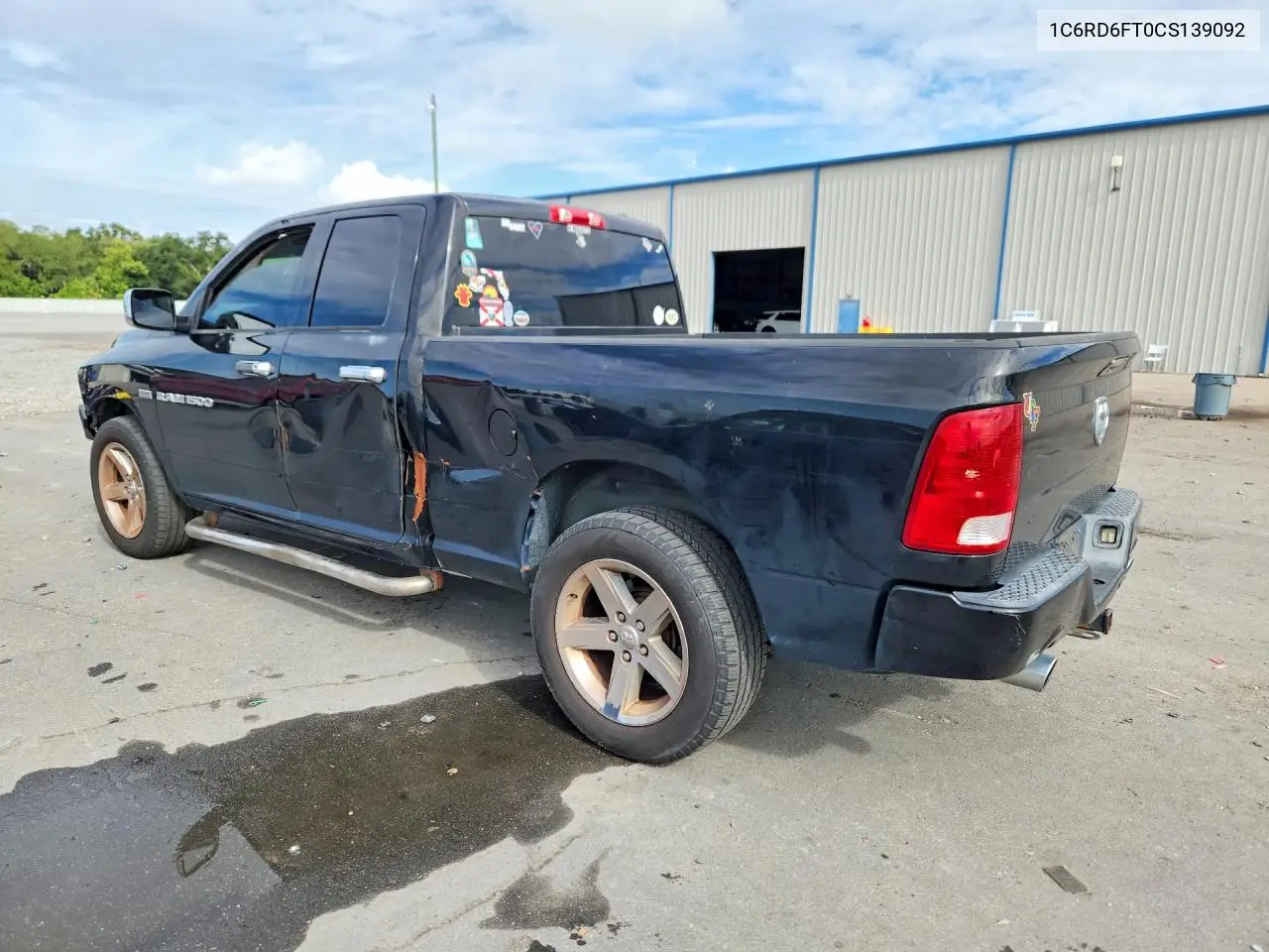 2012 DODGE RAM VIN 1C6RD6FT0CS139092 — фото 2