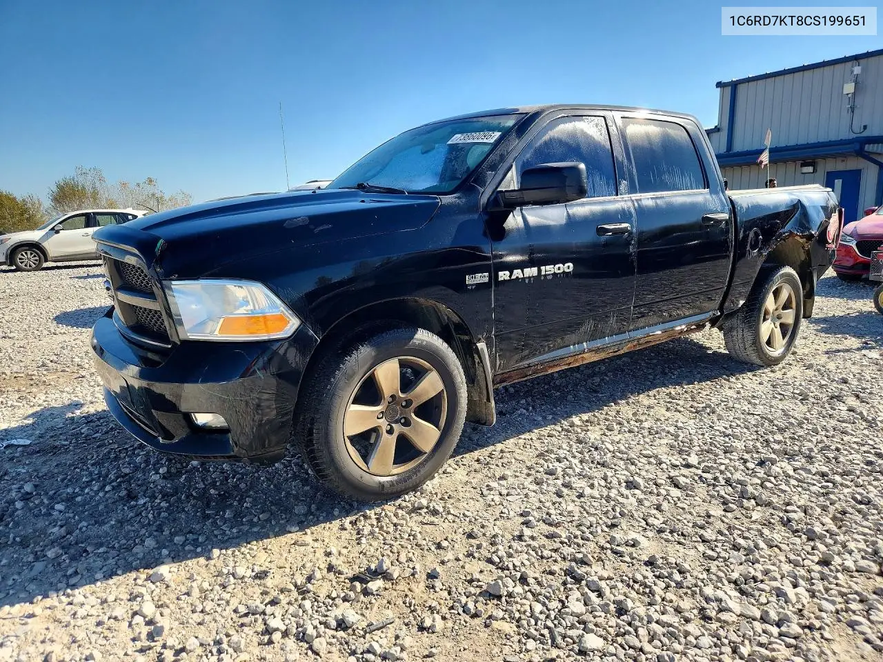 DODGE RAM 2012, VIN 1C6RD7KT8CS199651
