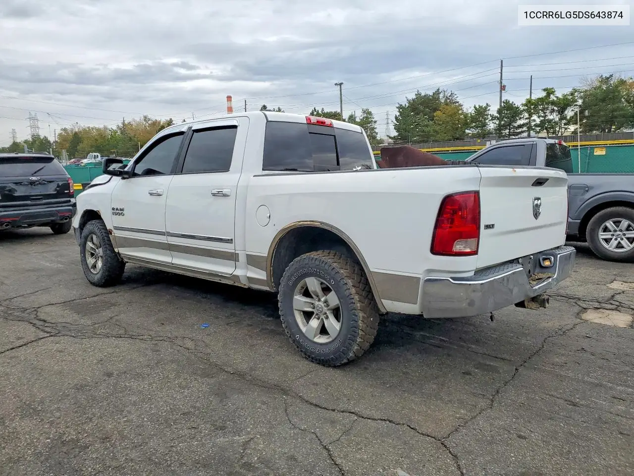 2013 DODGE RAM VIN 1C6RR6LG5DS643874 — фото 2