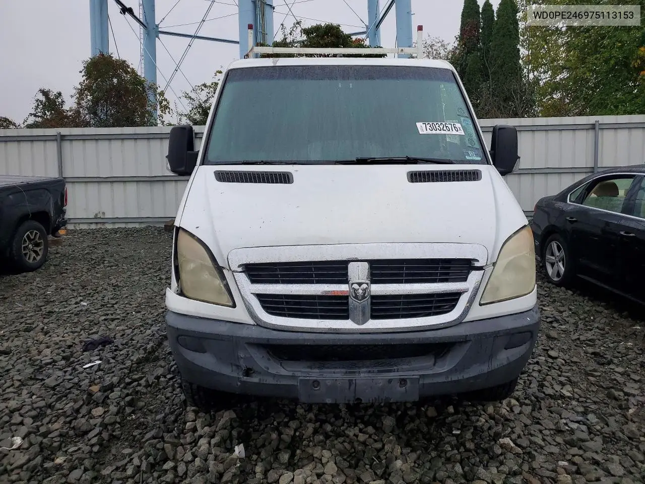 2007 DODGE SPRINTER VIN WD0PE246975113153 — фото 5