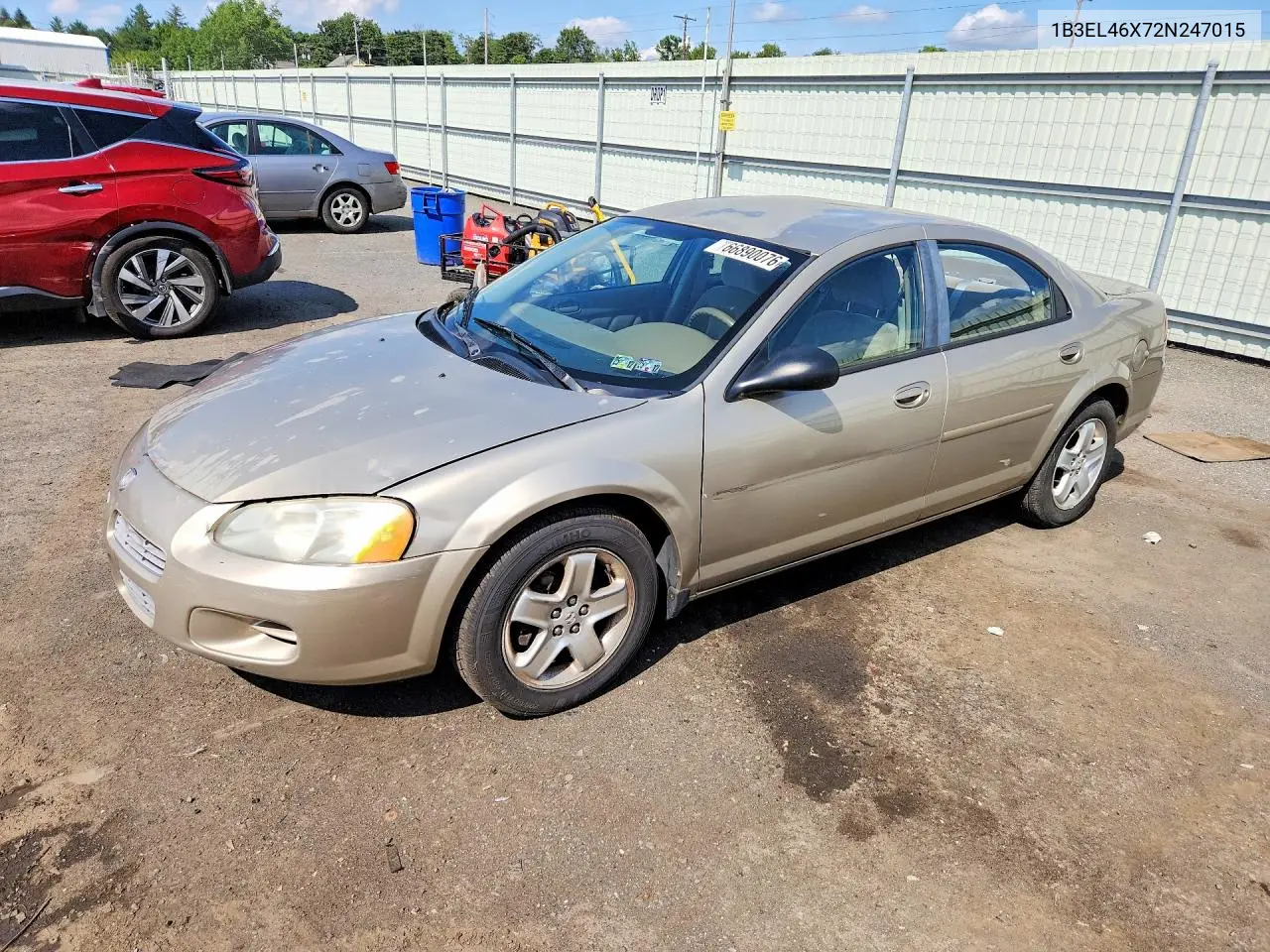 DODGE STRATUS 2002, VIN 1B3EL46X72N247015