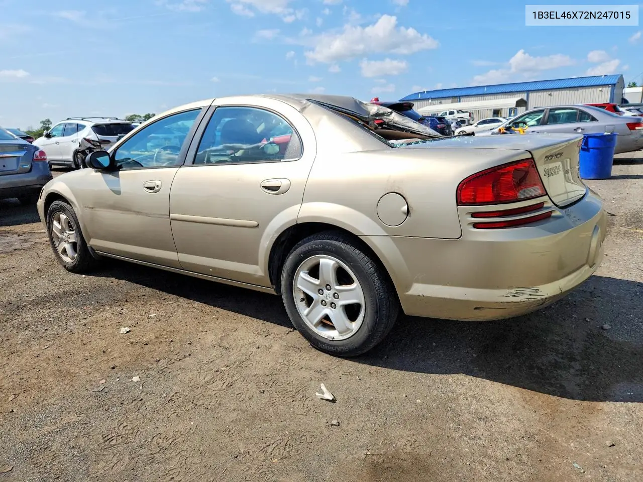 2002 DODGE STRATUS VIN 1B3EL46X72N247015 — фото 2