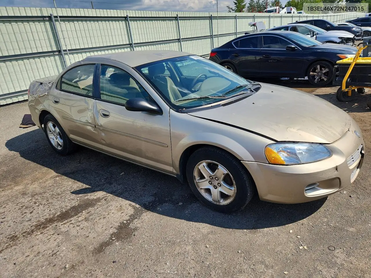 2002 DODGE STRATUS VIN 1B3EL46X72N247015 — фото 4