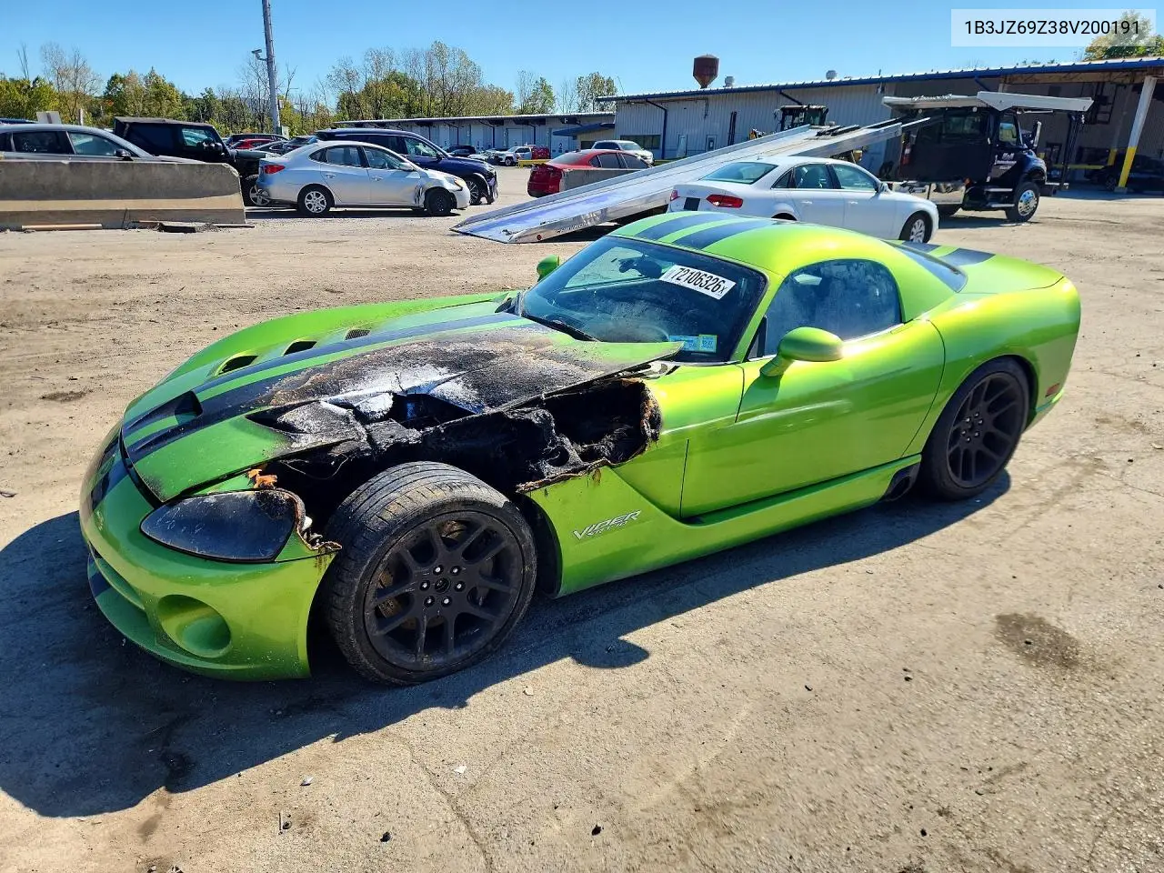 DODGE VIPER 2008, VIN 1B3JZ69Z38V200191