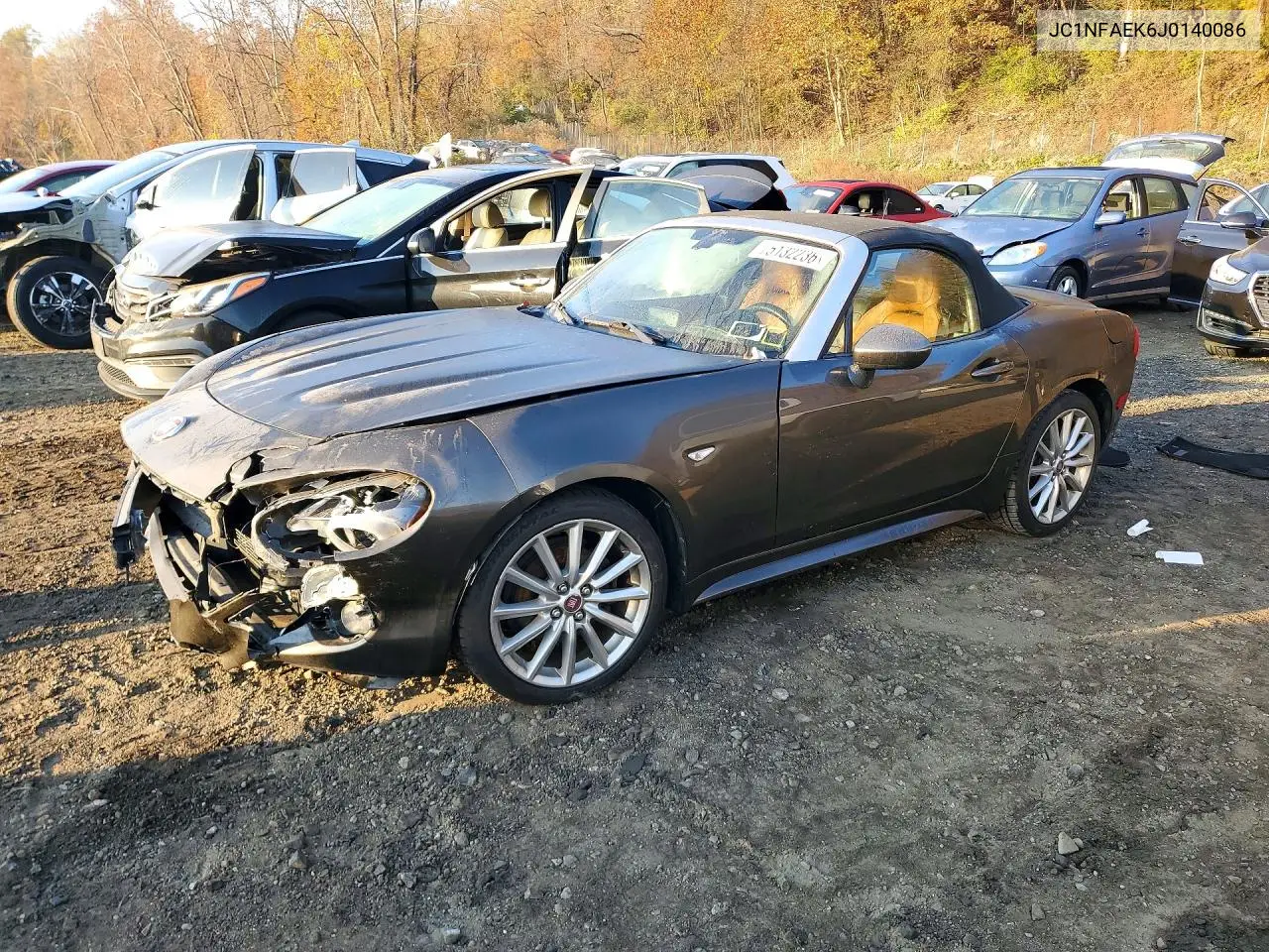 FIAT 124 SPIDER 2018, VIN JC1NFAEK6J0140086