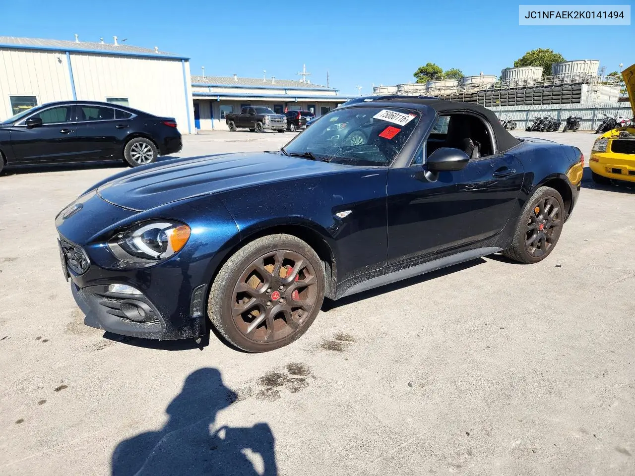 FIAT 124 SPIDER 2019, VIN JC1NFAEK2K0141494