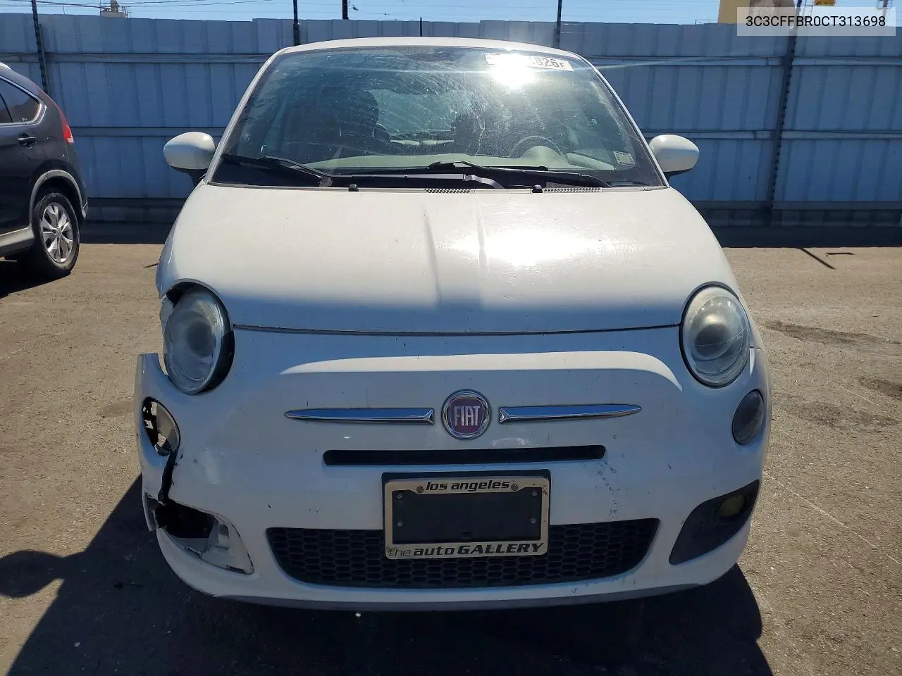 2012 FIAT 500 VIN 3C3CFFBR0CT313698 — фото 5