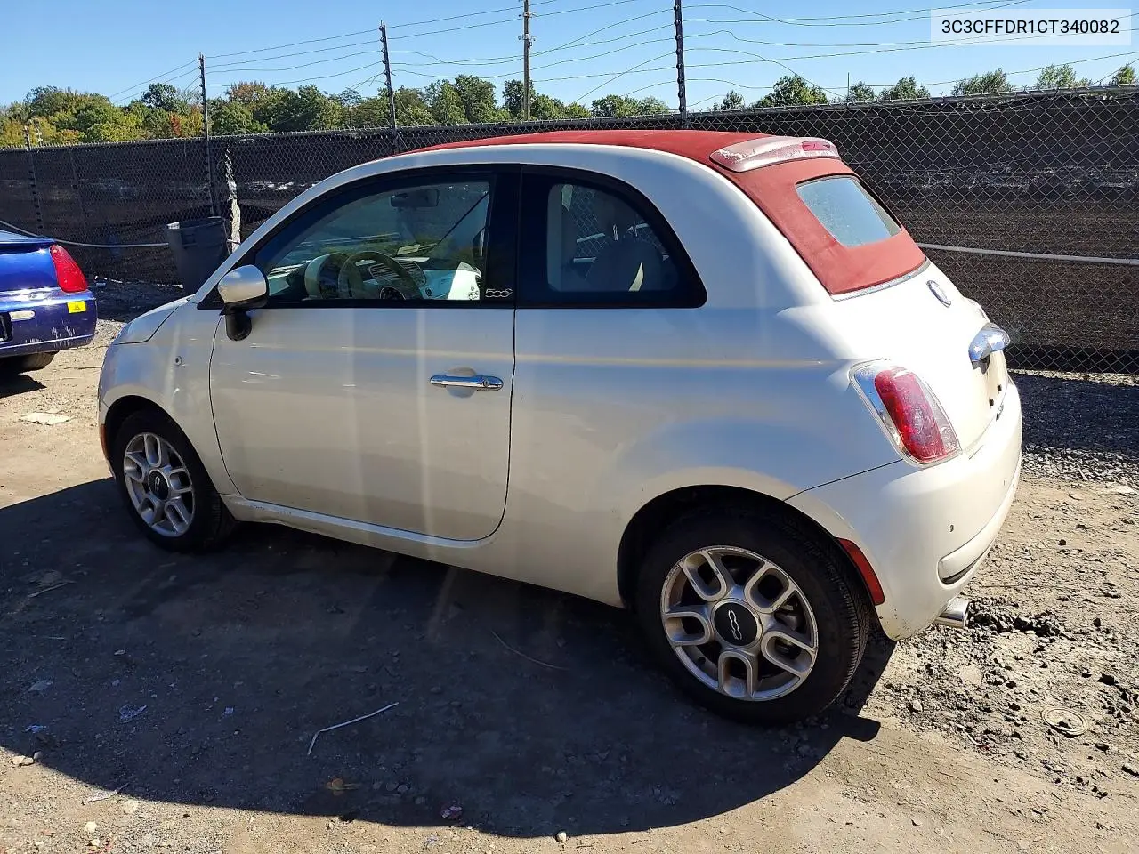 2012 FIAT 500 VIN 3C3CFFDR1CT340082 — фото 2