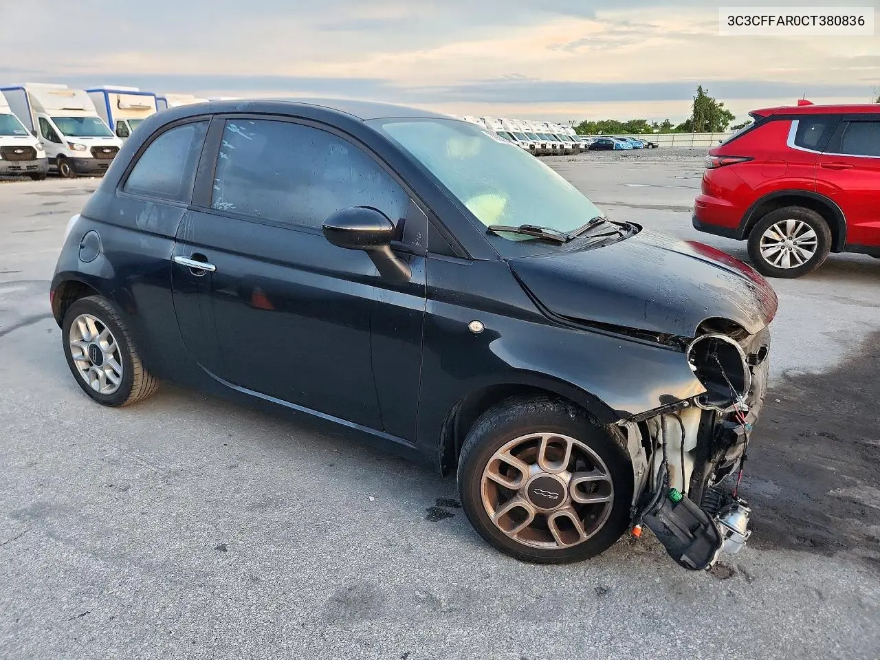 2012 FIAT 500 VIN 3C3CFFAR0CT380836 — фото 4