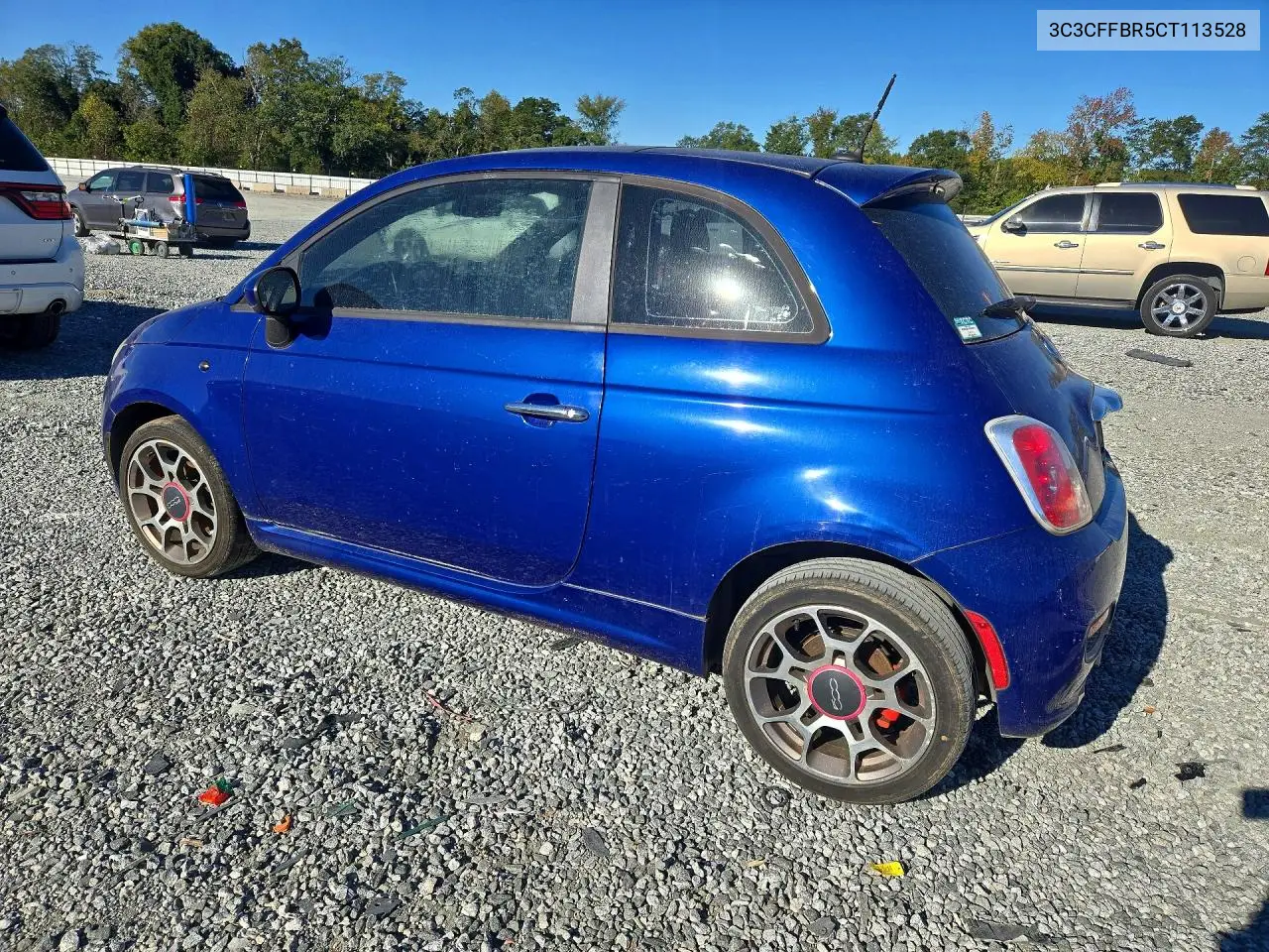 2012 FIAT 500 VIN 3C3CFFBR5CT113528 — фото 2