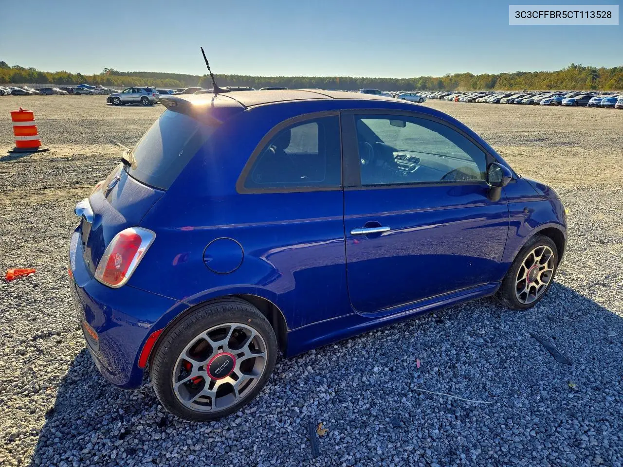 2012 FIAT 500 VIN 3C3CFFBR5CT113528 — фото 3