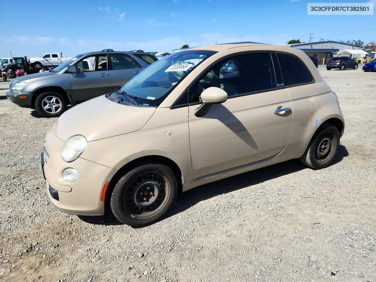 FIAT 500 2012, VIN 3C3CFFDR7CT382501