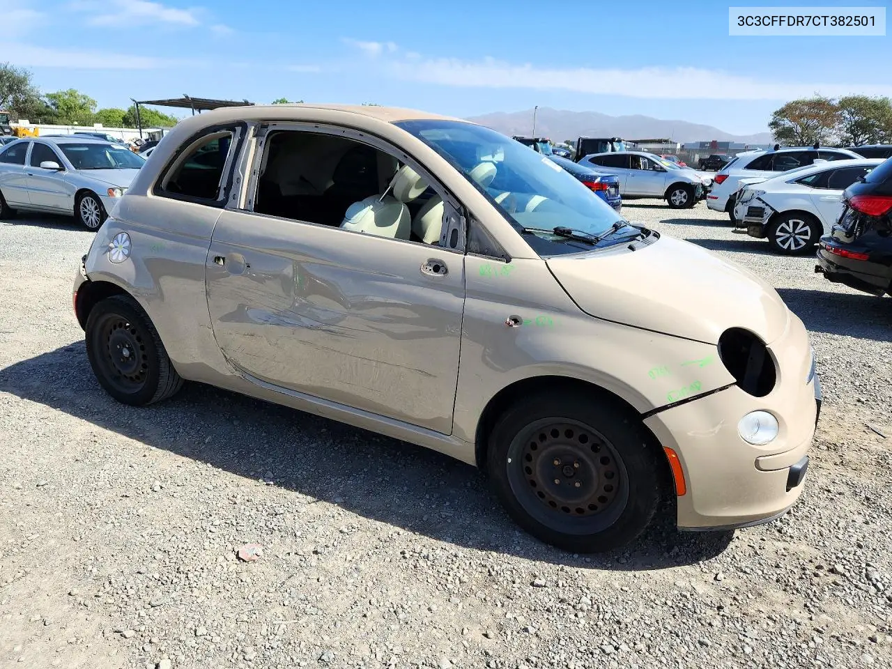 2012 FIAT 500 VIN 3C3CFFDR7CT382501 — фото 4