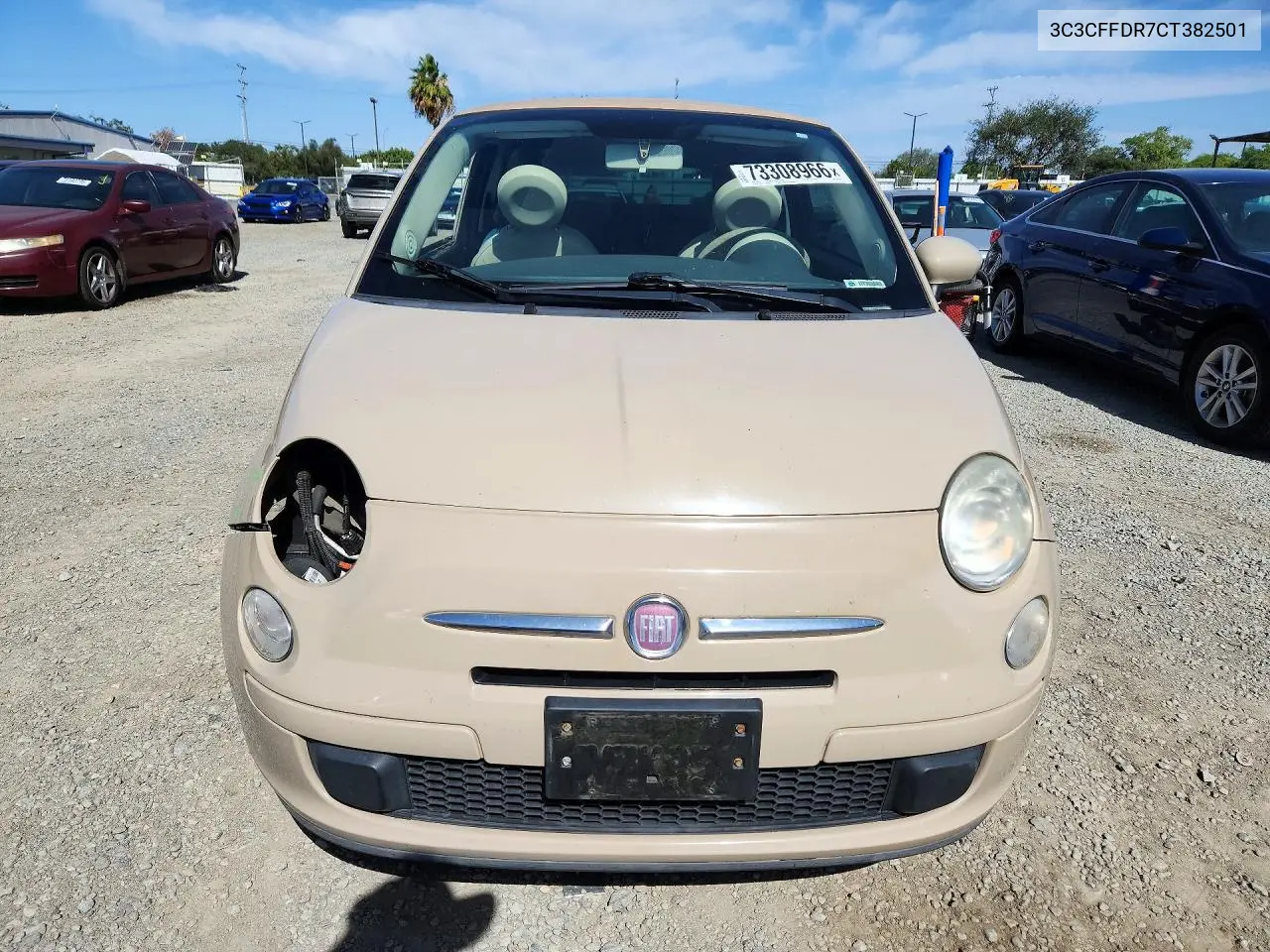 2012 FIAT 500 VIN 3C3CFFDR7CT382501 — фото 5