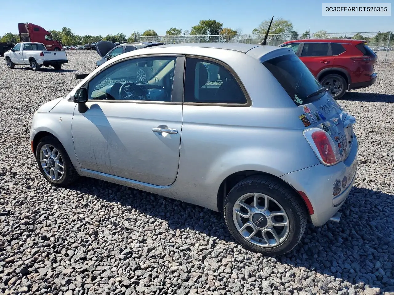 2013 FIAT 500 VIN 3C3CFFAR1DT526355 — фото 2