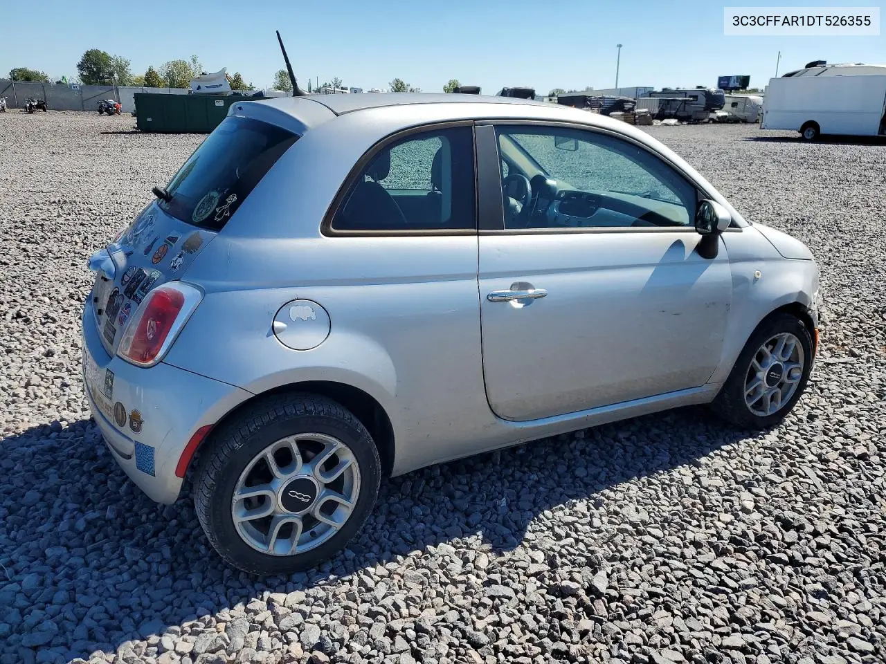 2013 FIAT 500 VIN 3C3CFFAR1DT526355 — фото 3