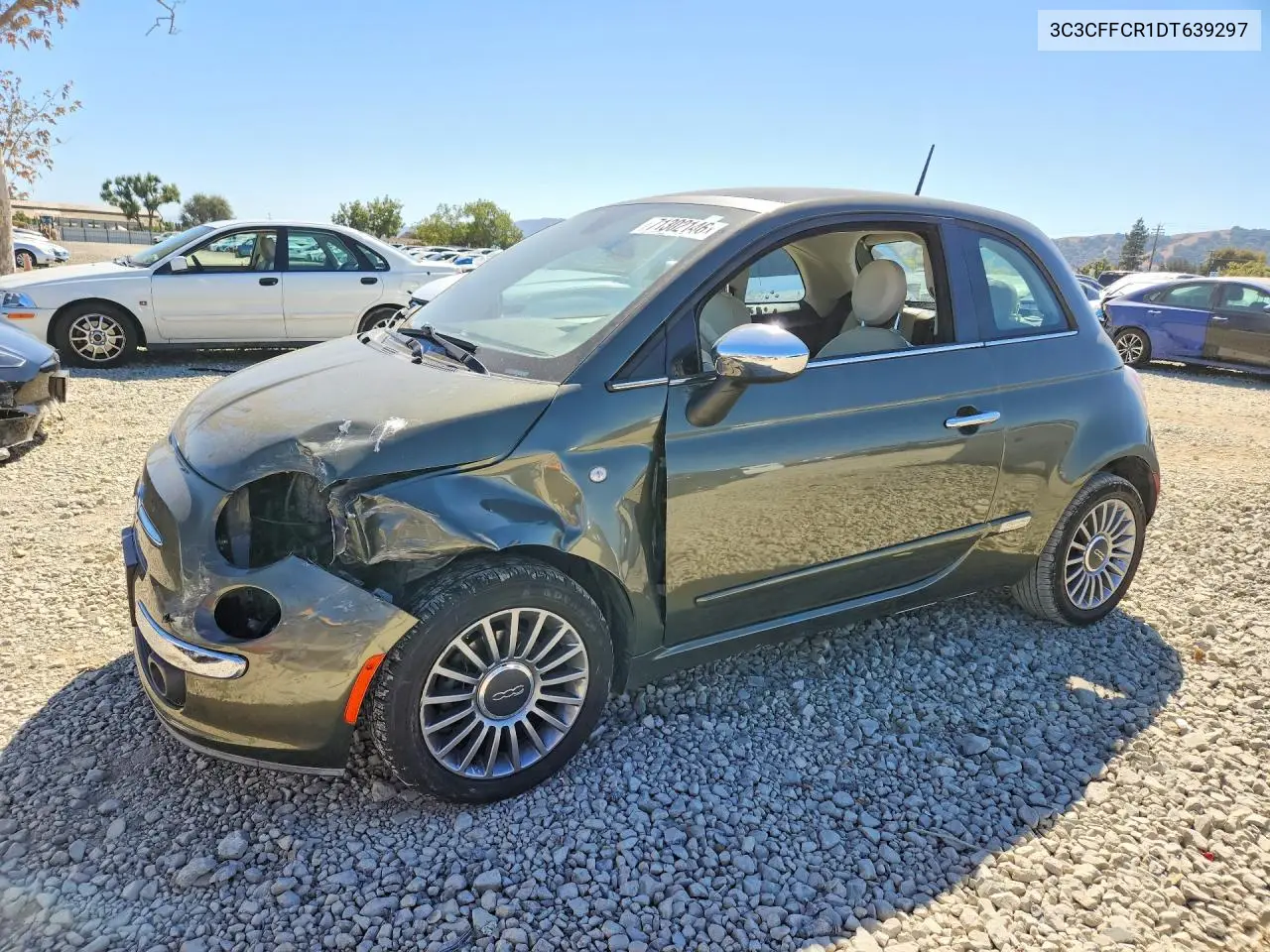FIAT 500 2013, VIN 3C3CFFCR1DT639297