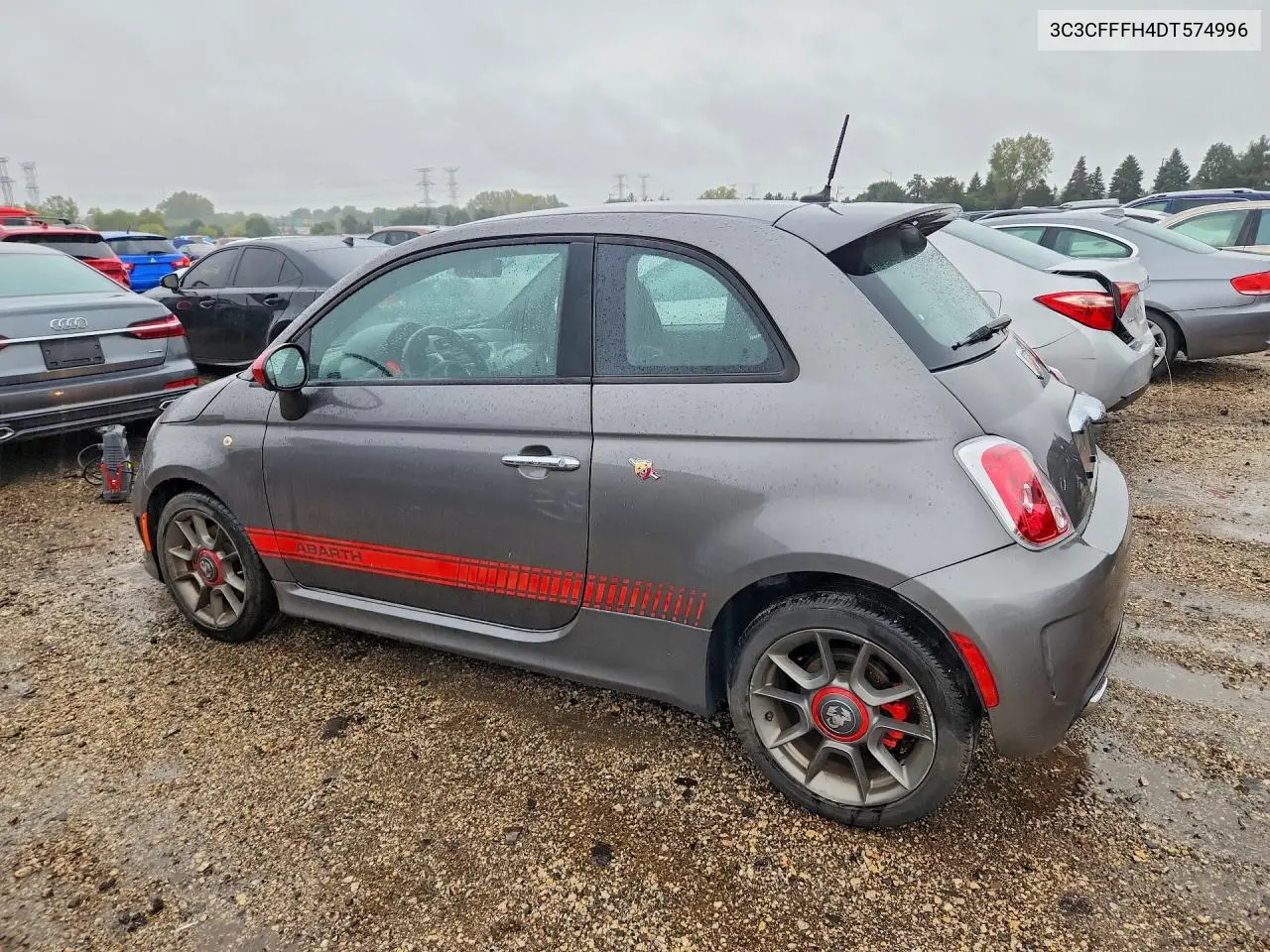 2013 FIAT 500 VIN 3C3CFFFH4DT574996 — фото 2