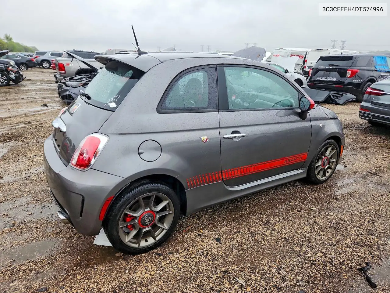 2013 FIAT 500 VIN 3C3CFFFH4DT574996 — фото 3