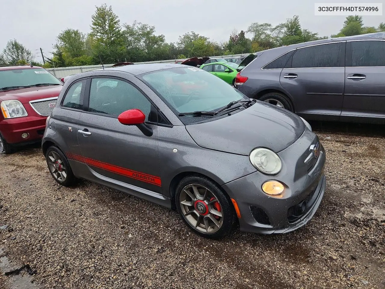 2013 FIAT 500 VIN 3C3CFFFH4DT574996 — фото 4
