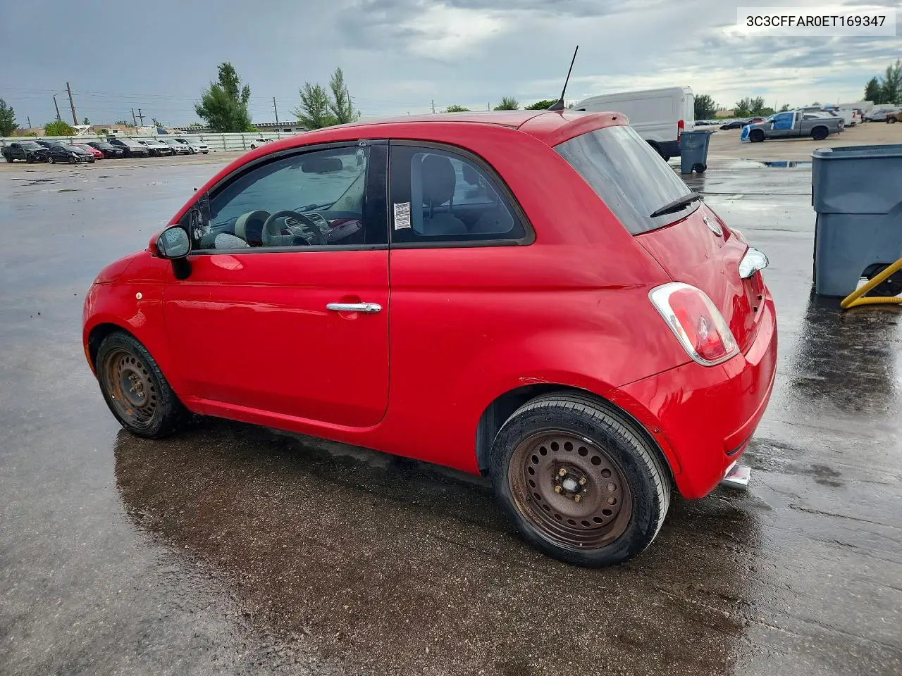 2014 FIAT 500 VIN 3C3CFFAR0ET169347 — фото 2