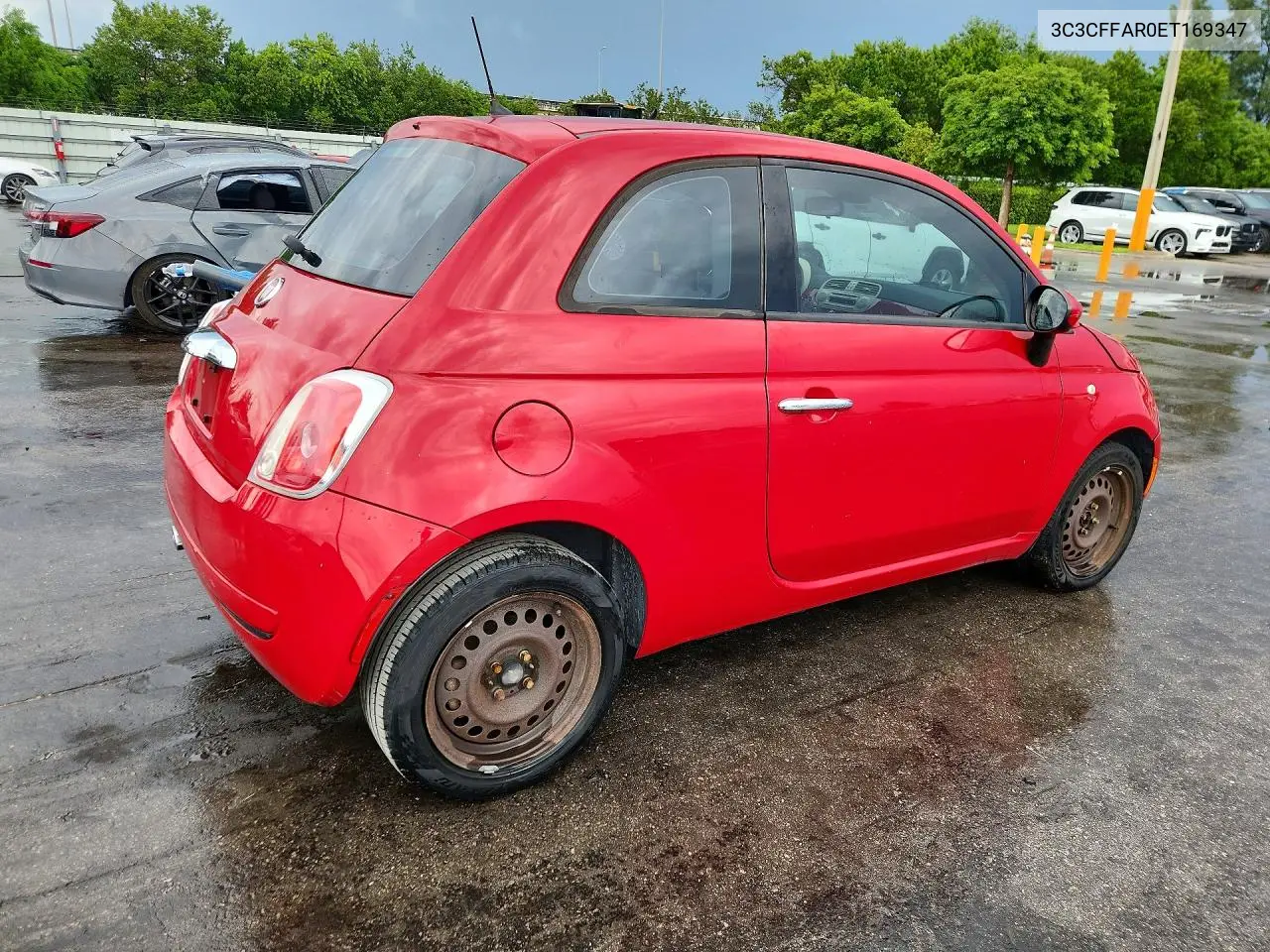 2014 FIAT 500 VIN 3C3CFFAR0ET169347 — фото 3