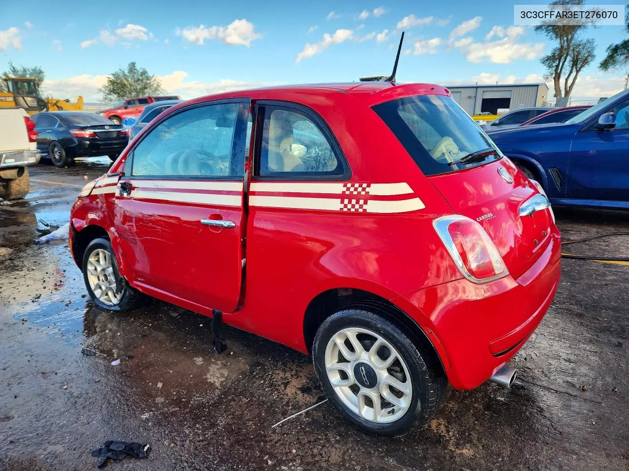 2014 FIAT 500 VIN 3C3CFFAR3ET276070 — фото 2