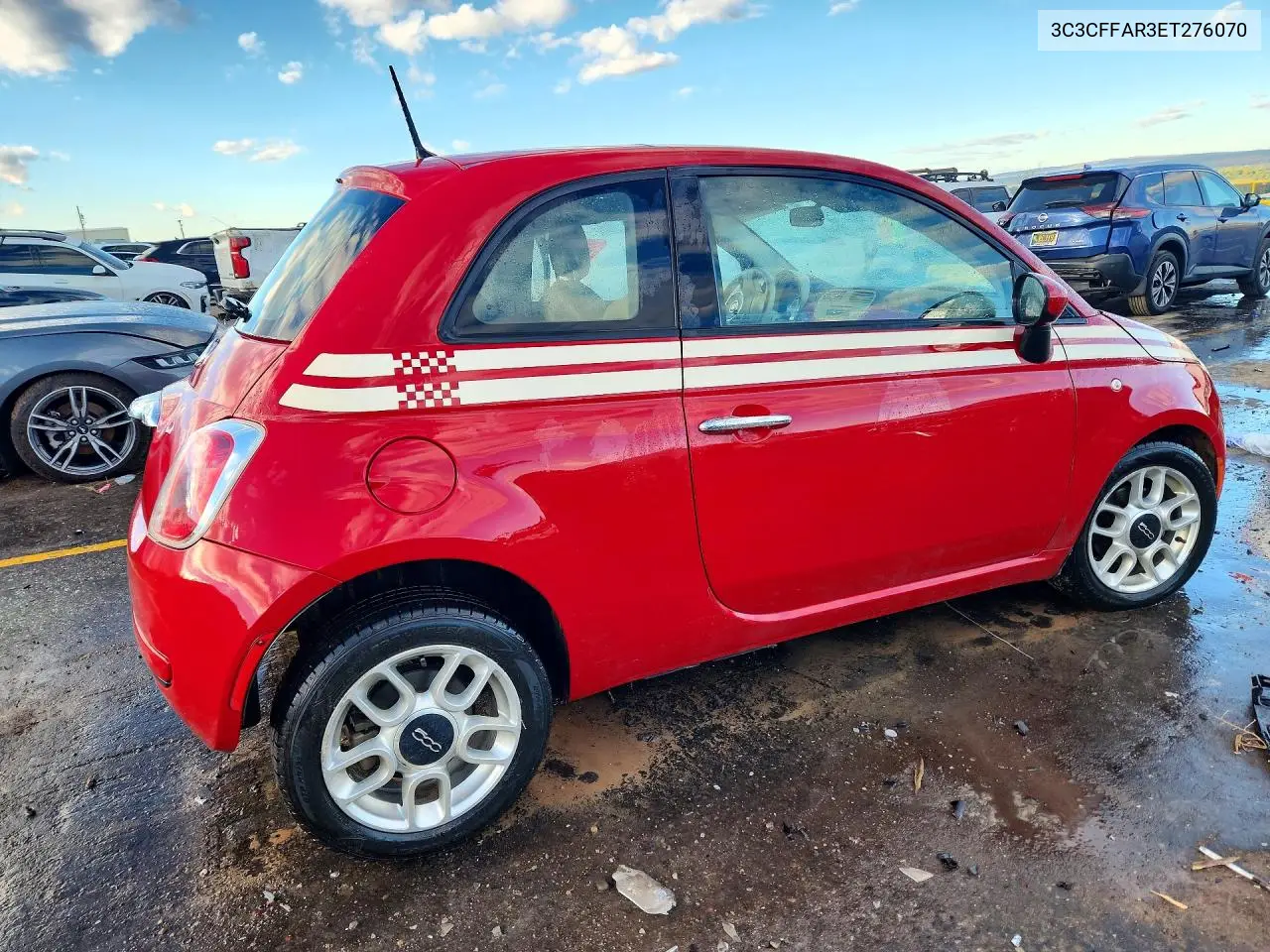 2014 FIAT 500 VIN 3C3CFFAR3ET276070 — фото 3
