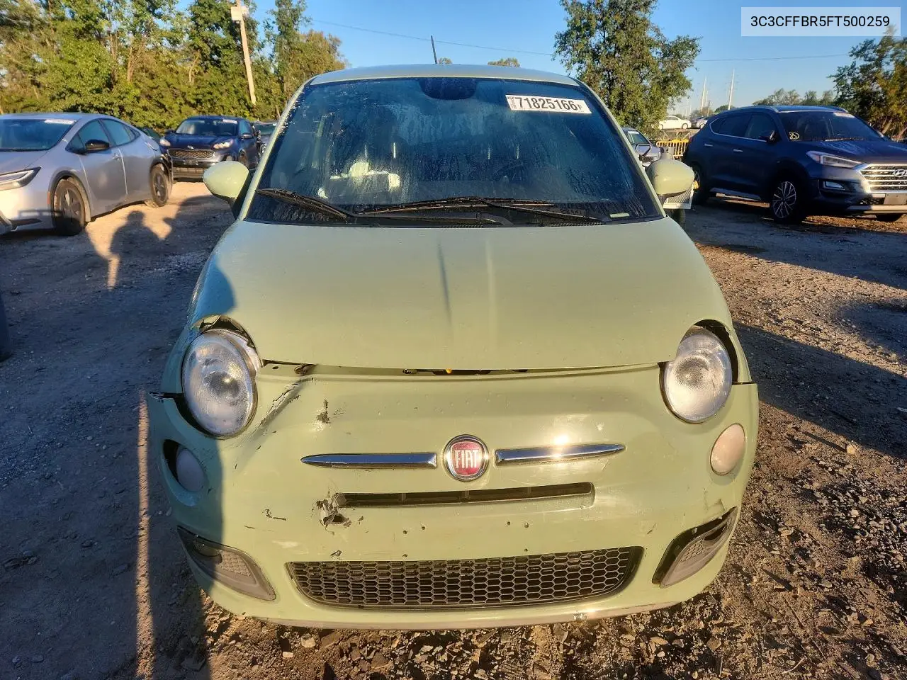 2015 FIAT 500 VIN 3C3CFFBR5FT500259 — фото 5
