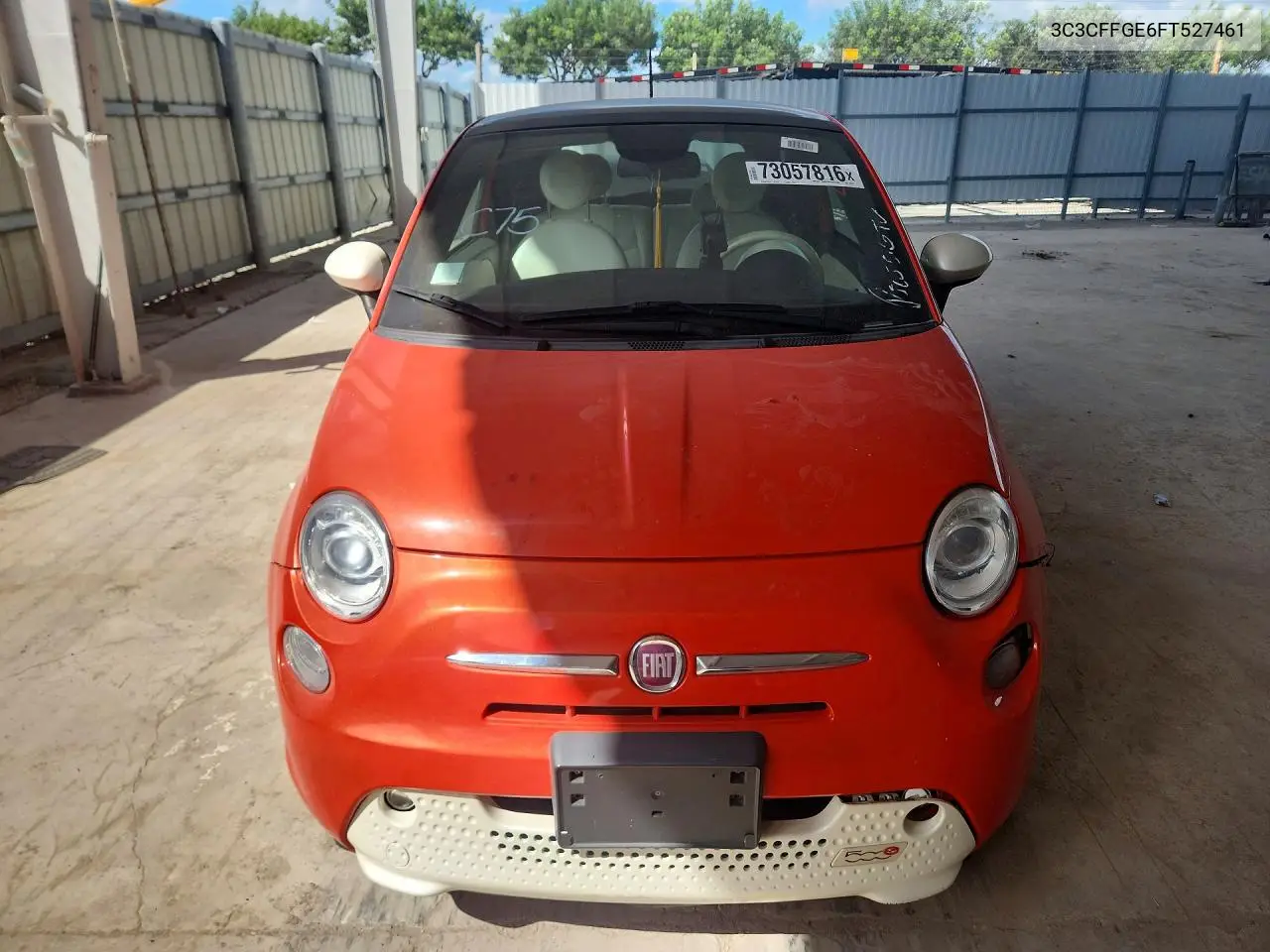 2015 FIAT 500 VIN 3C3CFFGE6FT527461 — фото 5
